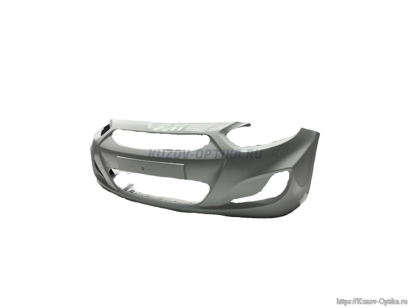 БАМПЕР ПЕРЕДНИЙ PGU Cristal White Белый HYUNDAI SOLARIS 2011-2014