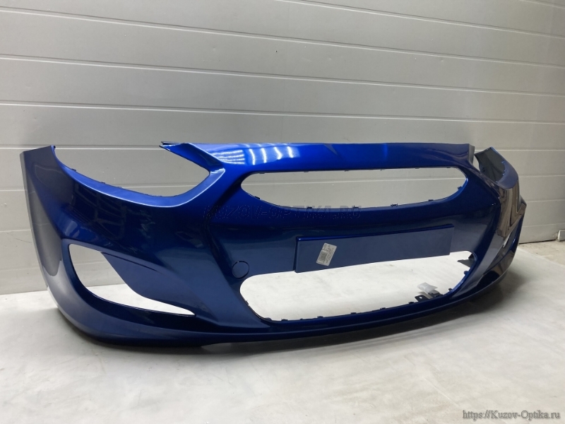 БАМПЕР ПЕРЕДНИЙ WGM Sapphire Blue Синий перламутр HYUNDAI SOLARIS 2011-2014