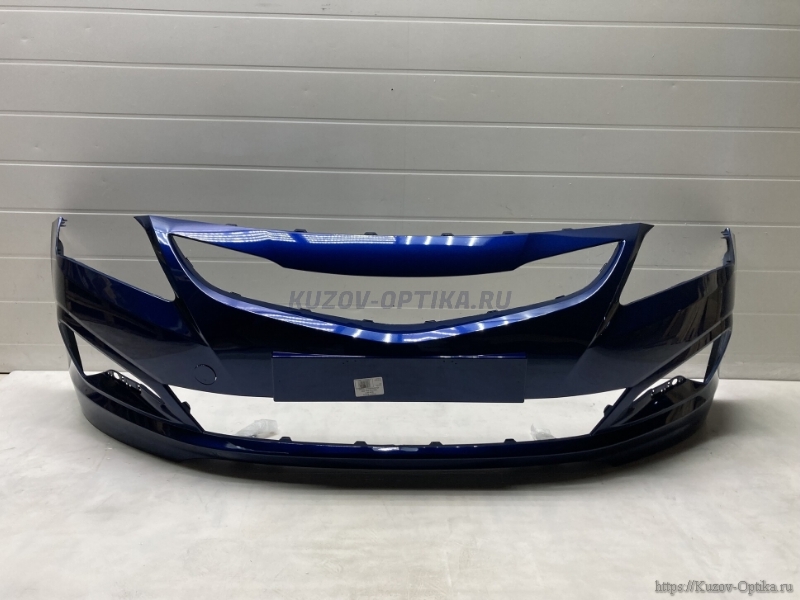БАМПЕР ПЕРЕДНИЙ ZD6 Dazzling blue Ослепительно синий HYUNDAI SOLARIS 2014-2017