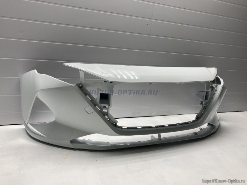 БАМПЕР ПЕРЕДНИЙ PGU Cristal White Белый HYUNDAI SOLARIS 2020-2024